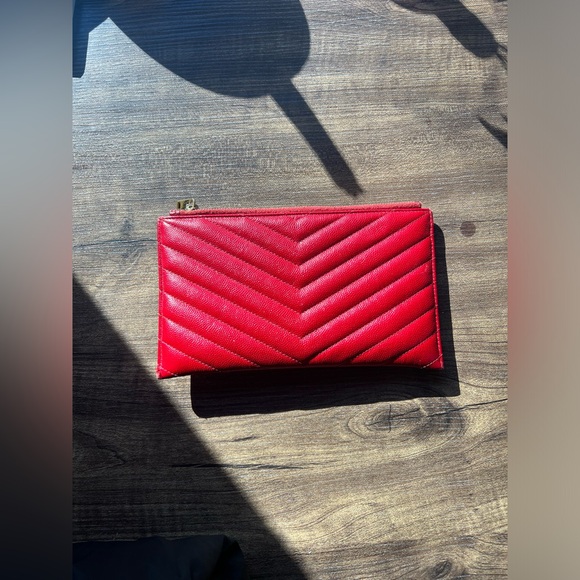 SAINT LAURENT Monogram Matelassé Bill Pouch Leather Wallet - Picture 7 of 7